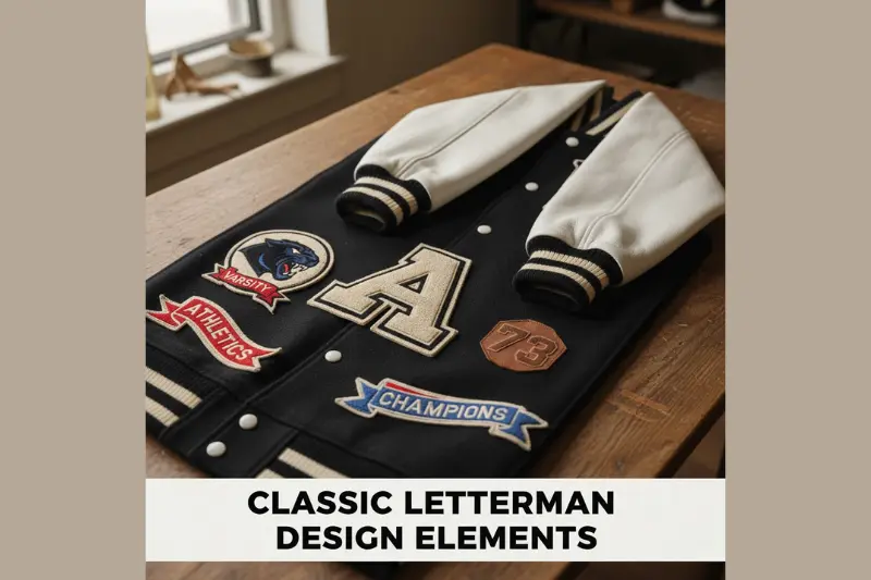 classic letterman design elements