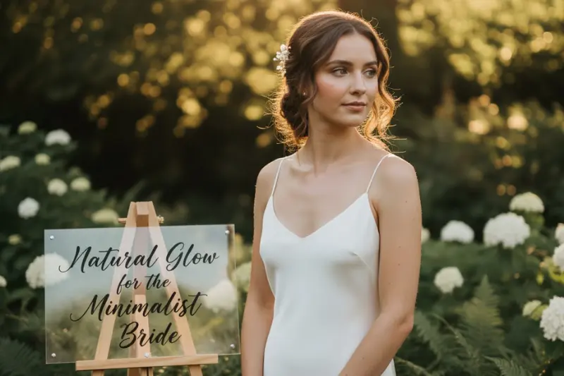 natural glow for the minimalist bride