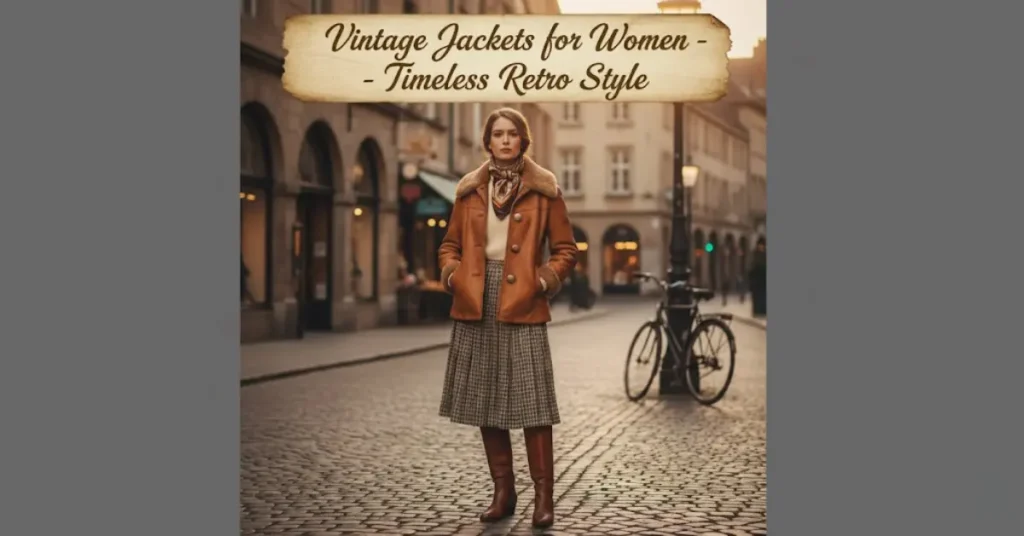 vintage jackets for women - timeless retro style