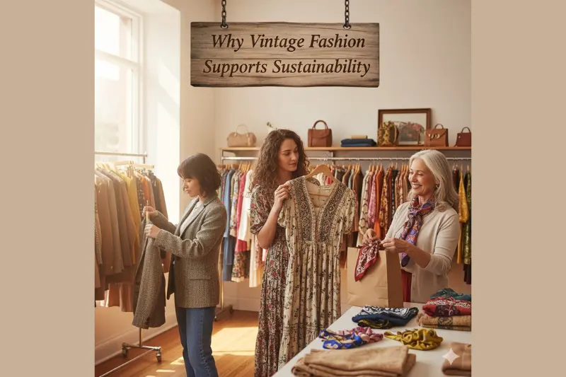 why vintage fashion supports sustainability