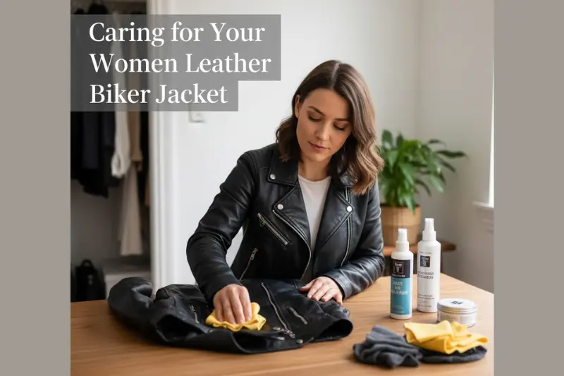 caring for your women leather biker jacket