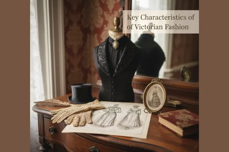 key characteristics of victorian fashion