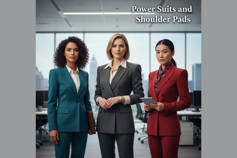 power suits and shoulder pads