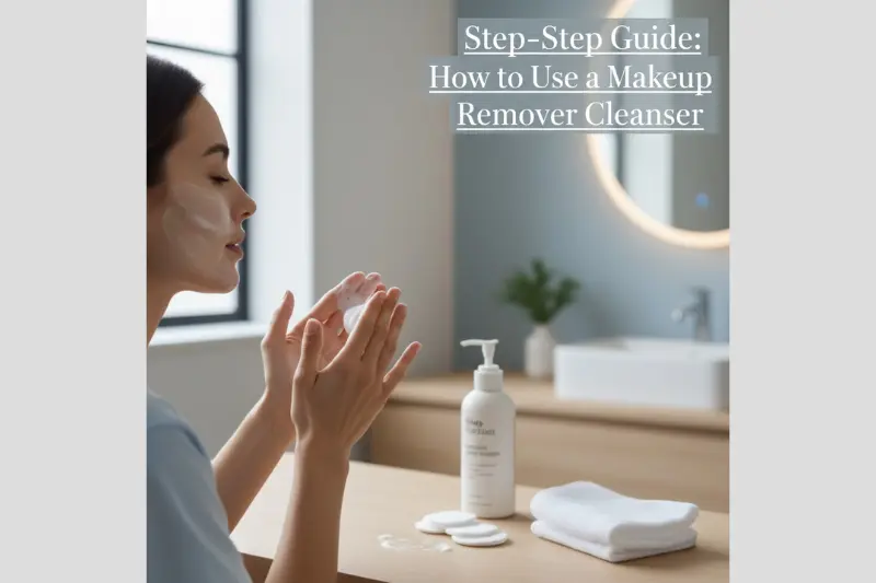 step-by-step guide how to use a makeup remover cleanser