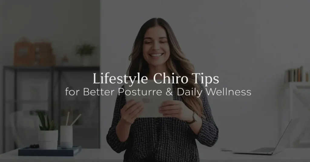 lifestyle chiro tips for better posture & daily wellness