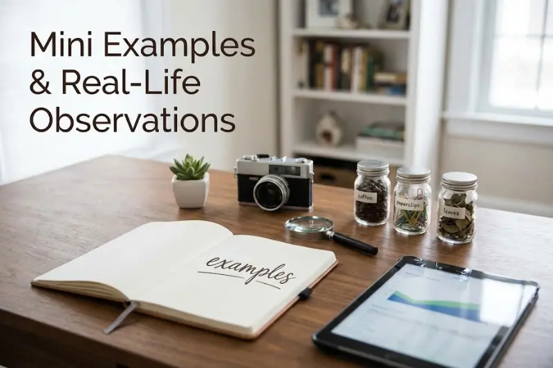mini examples & real-life observations