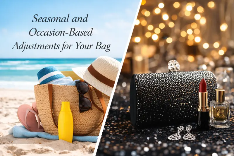 seasonal and occasion-based adjustments for your bag