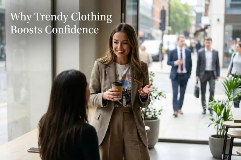 why trendy clothing boosts confidence