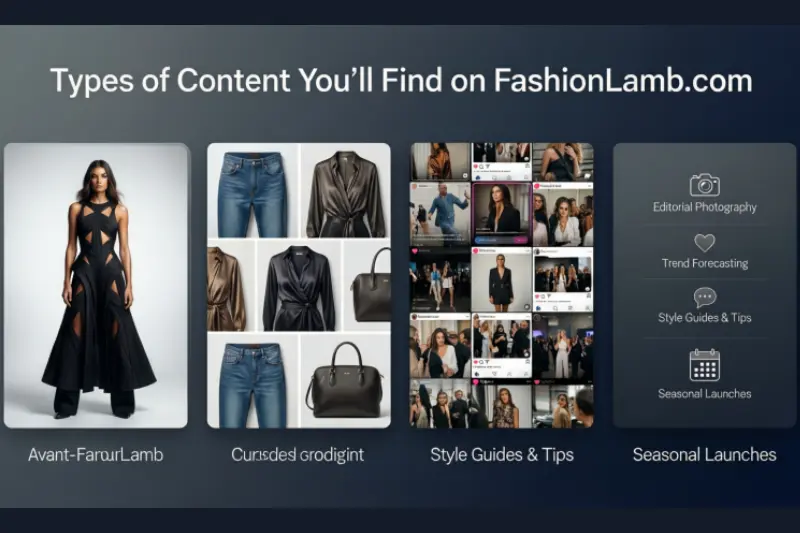 types of content you’ll find on fashionlamb com