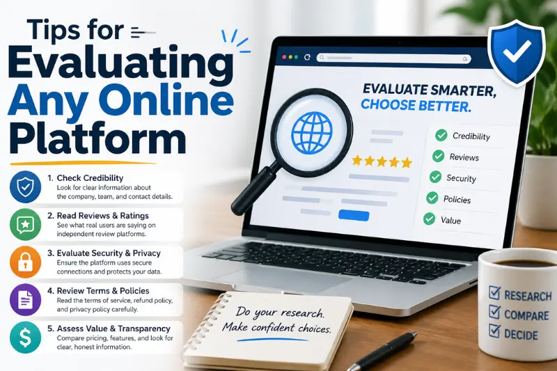 tips for evaluating any online platform