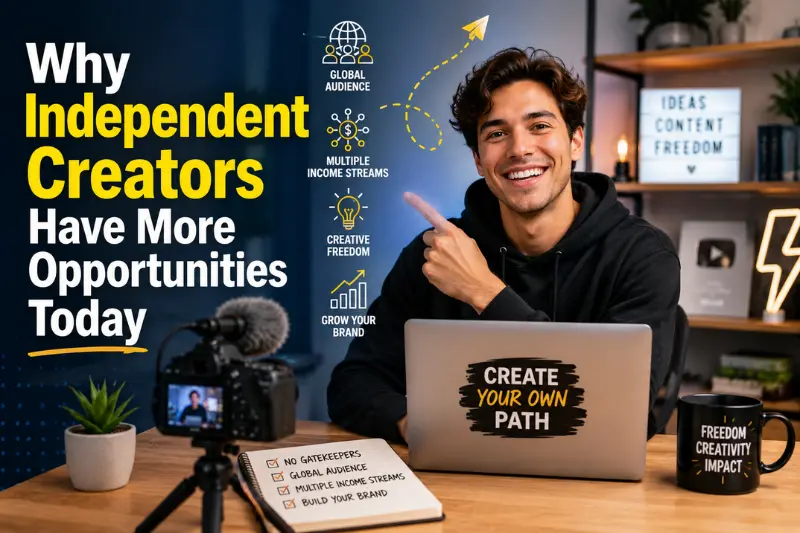 why independent creators have more opportunities today