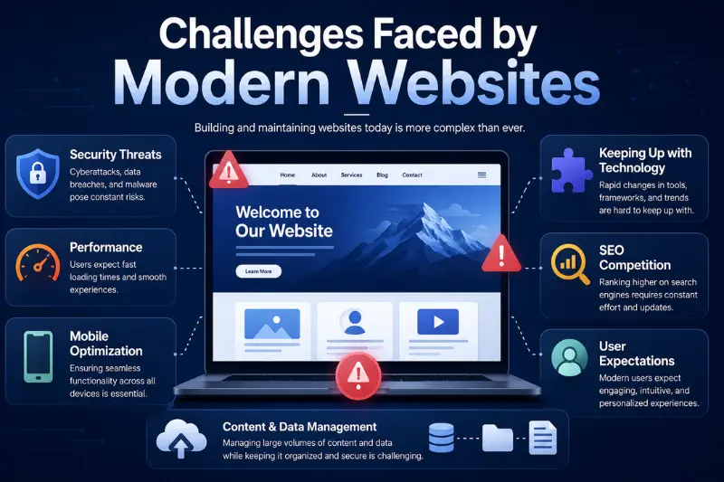 challenges faced by modern websites