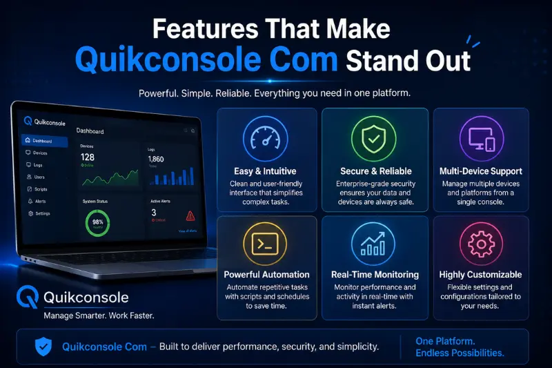 features that make quikconsole com stand out